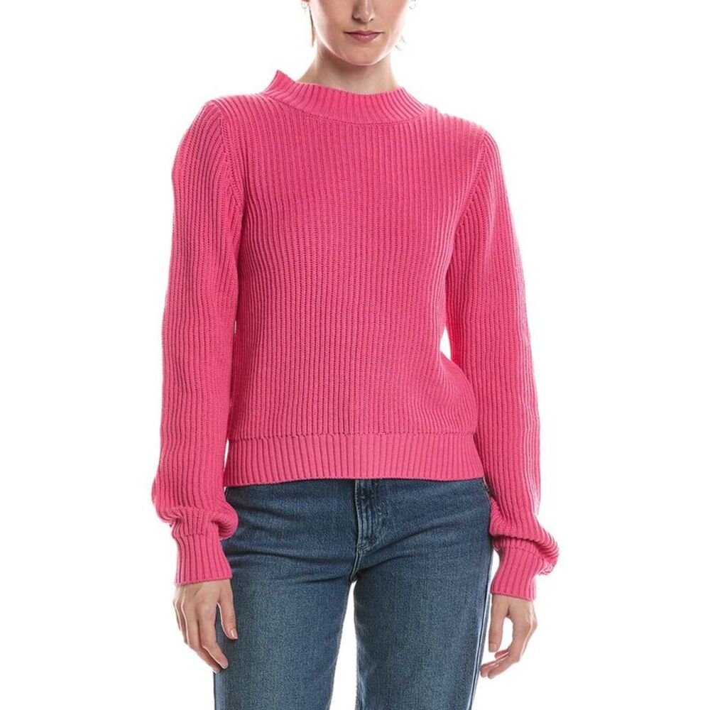 Michael Stars Womens Barb Popover Sweater, Pink